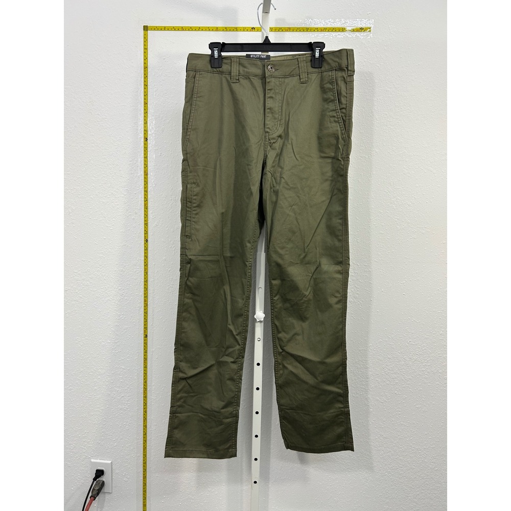 Colorado Clothing Mens Green Utility Pants Relaxed Fit Stretch 32x34 NWT